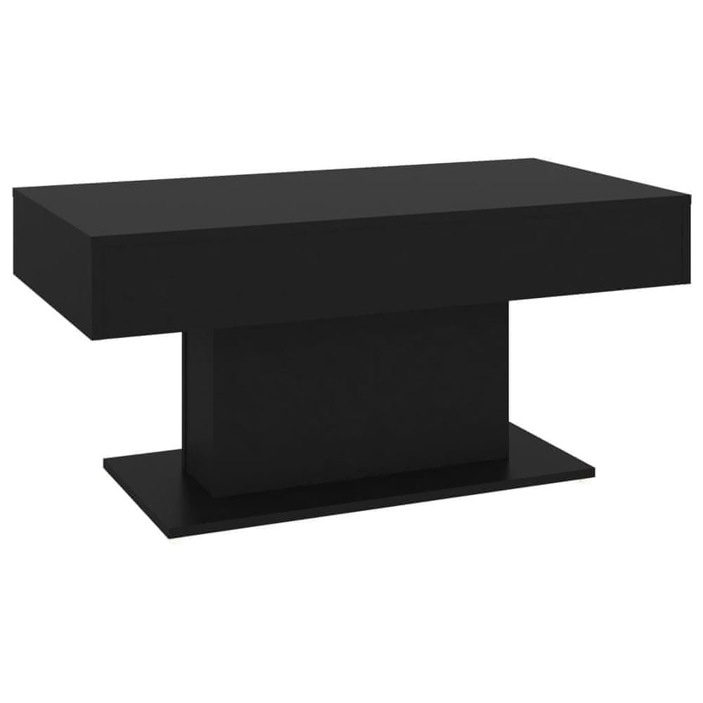 Vidaxl Konferenčný stolík čierny 96x50x45 cm drevotrieska